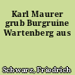 Karl Maurer grub Burgruine Wartenberg aus