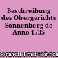 Beschreibung des Obergerichts Sonnenberg de Anno 1735