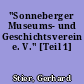 "Sonneberger Museums- und Geschichtsverein e. V." [Teil 1]